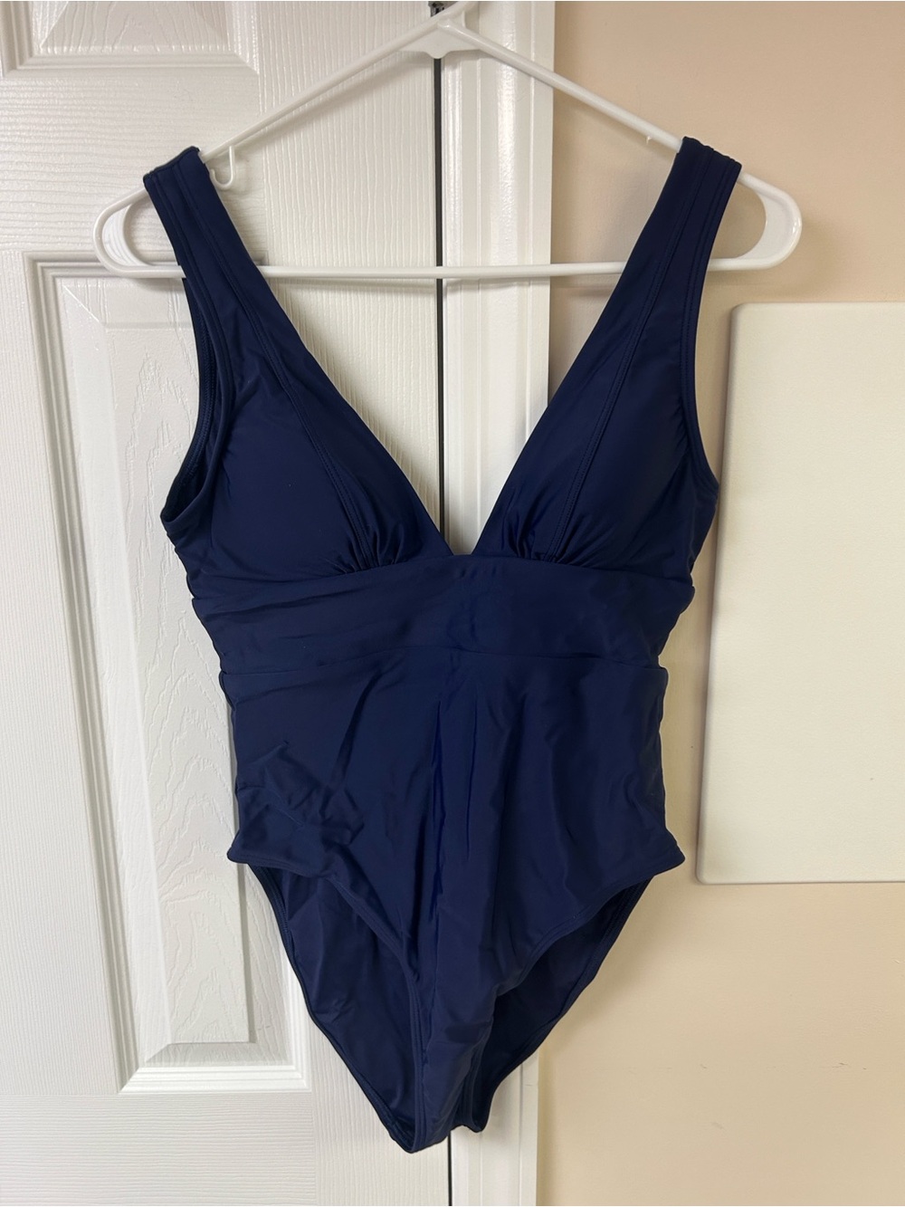 Quince Italian Plunge One Piece Swimsuit NWT